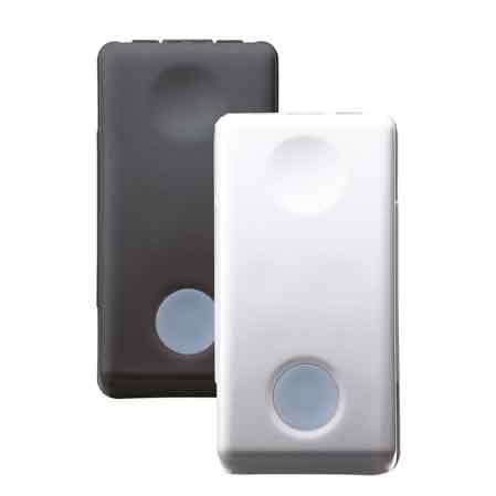 INTERRUTTORE UNIPOLARE ILLUMINABILE 'SYSTEM' 10Ax 250V - Nero
