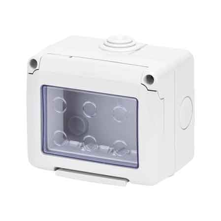 CONTENITORE DA PARETE PER APPARECCHI IP55 'SYSTEM' 3 Posti