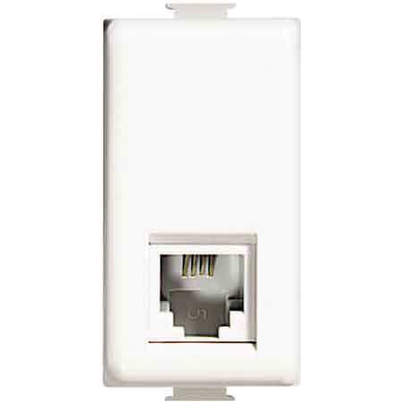 PRESA TELEFONICA RJ11 'MATIX' BTICINO Bianco