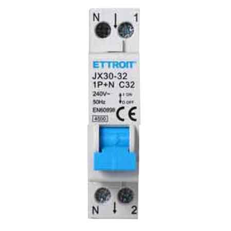 INTERRUTTORE MAGNETOTERMICO COMPATTO ETTROIT 1P+N C.Nominale 10A