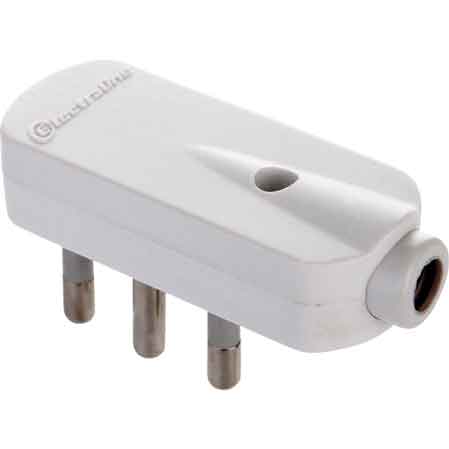 WINKELSTECKER 90° 16A 2P+E - Grau