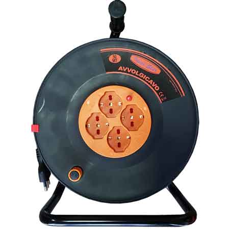 AVVOLGICAVO ELETTRICO CARDINALE CON CAVALETTO 15 mt