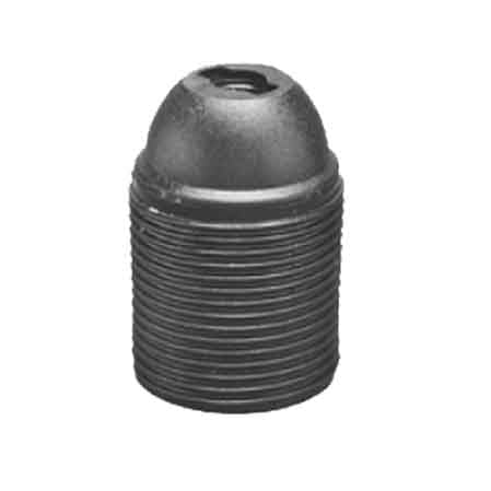 PORTALAMPADA FILETTATO E27 Colore Nero
