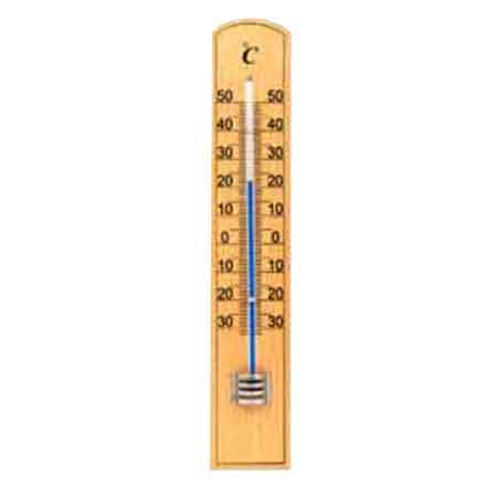 HOLZ-INNEN-/AUSSENTHERMOMETER 20 cm