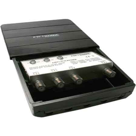 AMPLIFICATEUR LTE EXTÉRIEUR 3 ENTRÉES (UHF-UHF-VHF) - 2 SORTIES TV (1=12V)