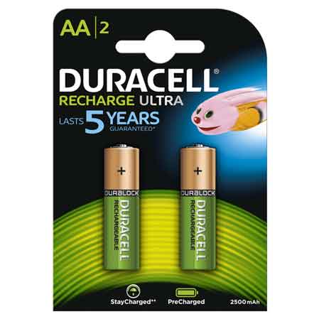 PILE RICARIBILI 'DURALOCK' STILO 2400 mAh - Blister 2 Pezzi
