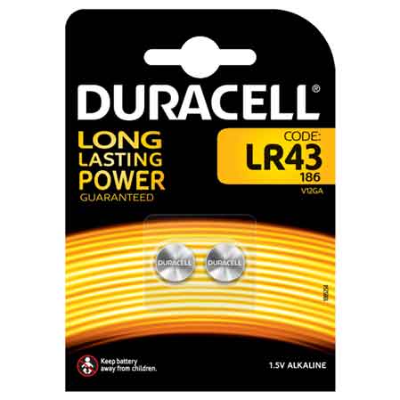 PILA PER L'ELETTRONICA 'LR43' Blister 2 pezzi