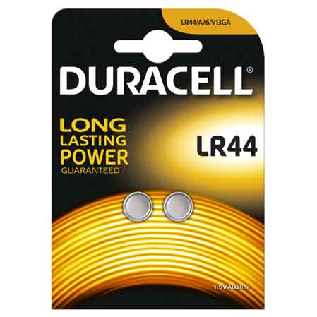 PILE PER L'ELETTRONICA 'LR44' Blister 2 Pezzi