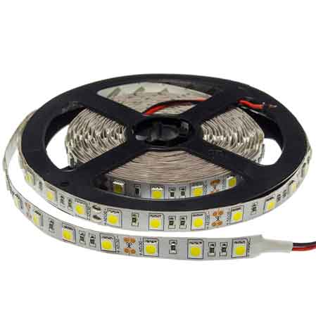 STRISCE LED '5050' 12V - IP20 - 2700k - Rotolo 5 metri