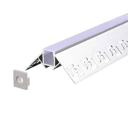 CANALINA PER STRIP LED '5165' 12x22 mm  - Barra 2 mt
