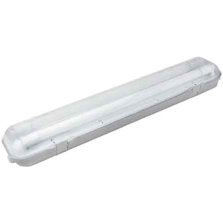 PLAFONIERA PER TUBI LED 'T8' 150 cm - 2 posti
