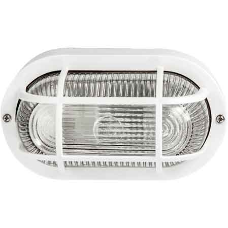 PLAFONNIER OVALE 'EFESTO' AVEC GRILLE Couleur Noir