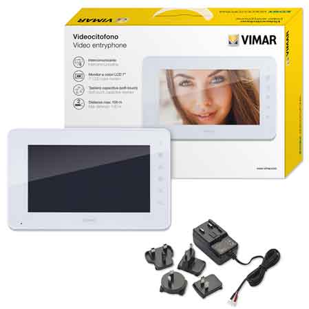 VIDEOSPRECHANLAGENMONITOR VIMAR Modell 'K42912', 7"-Bildschirm - Für Code 6888902