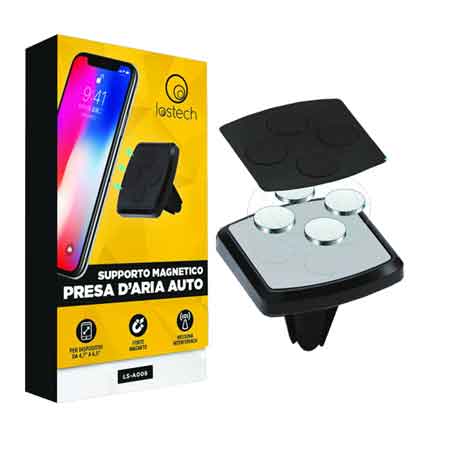 SUPPORTO MAGNETICO PRESA D'ARIA AUTO PER TELEFONO LOSTECH