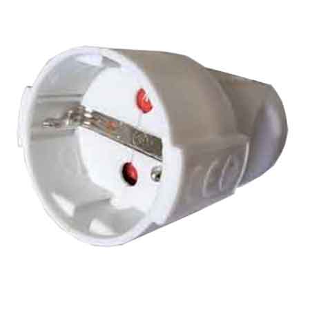PRESA MOBILE SCHUKO 16A CARDINALE 2P+T
