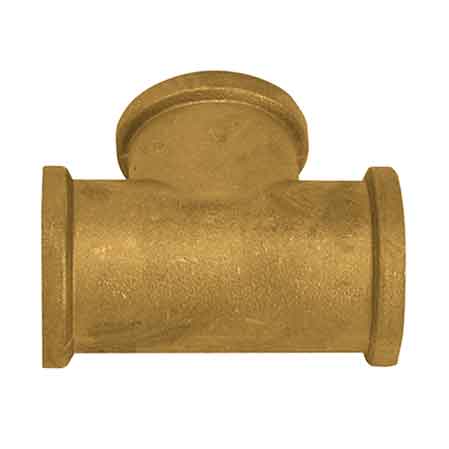 RACCORDO A TEE OTTONE GIALLO 1/2"x1/2"x1/2"