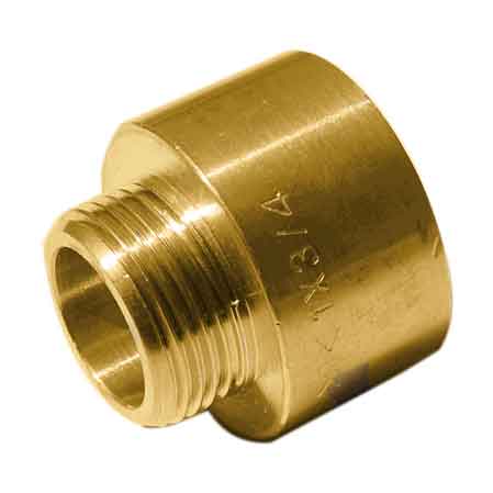 MANICOTTO RIDOTTO MASCHIO/FEMMINA OTTONE GIALLO 3/4"x1"