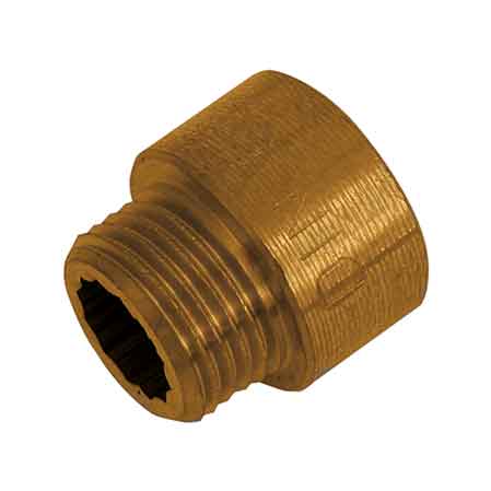 PROLUNGA OTTONE GIALLO 3/8"x10 mm