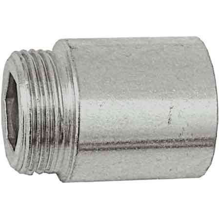 MANICOTTO FEMMINA/MASCHIO RIDOTTO IN ACCIAIO F3/8"xM1/2" x 15 mm