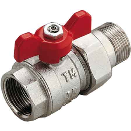 KUGELHAHN MIT ÜBERWURFMUTTER 3/4"