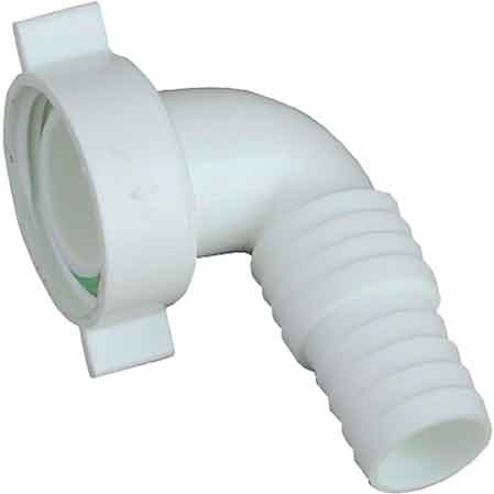RACCORD DE TUYAU POUR LAVE-LINGE/LAVE-VAISSELLE 1" - Blanc