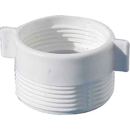WEISSE REDUZIERUNG AUS PP M 1"1/2 x F 1"1/4