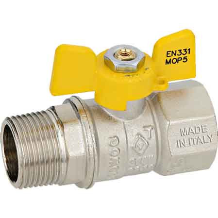 GAS-KUGELHAHN MS-IG MIT HEBEL 1/2"