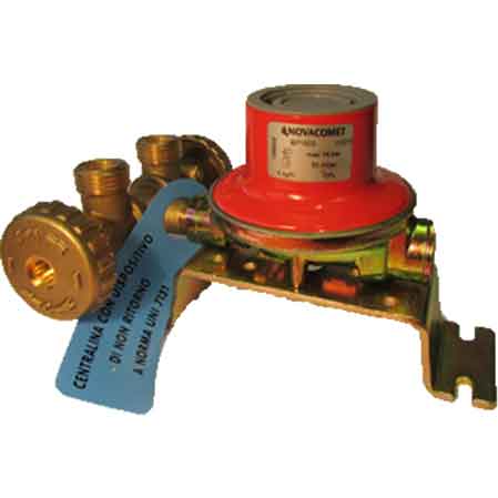 MINICENTRALINA DUE ATTACCHI CON REGOLATORE 4 kg/h - Con regolatore 'BP1903VT'