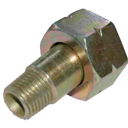RACCORD TOURNANT AVEC INJECTEUR 1/4" M x W20x1/14" G.