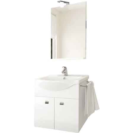 MEUBLE DE SALLE DE BAIN SUSPENDU 'EMMA 55' cm 56,5x42,5x137h