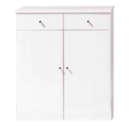 BASE DOUBLE AVEC TIROIR BLANCHE cm 68x36x80h