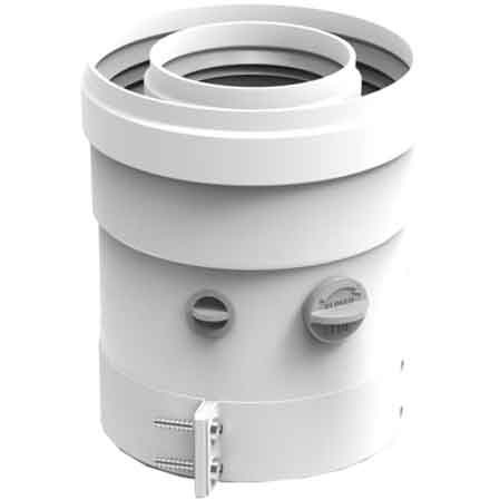 PARTENZA VERTICALE PER SCALDINO 'KONA' Ø 80-100 mm