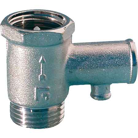VALVOLA DI SICUREZZA PER SCALDACQUA 1/2" M.F.