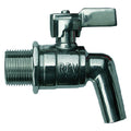 ROBINET À BOISSEAU SPHÉRIQUE INOX AVEC LEVIER 1/2