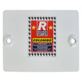 PLAQUE EN FONTE 21 x 26 cm - peinte en blanc