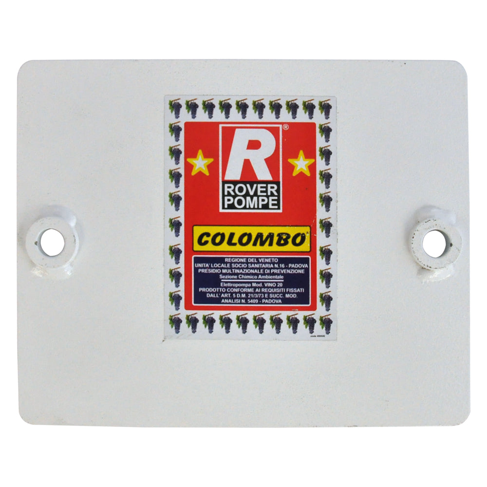 PLAQUE EN FONTE 21 x 26 cm - peinte en blanc