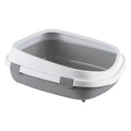 TOILETTE PER CANI-GATTI 'QUEEN' blu acciaio/bianco