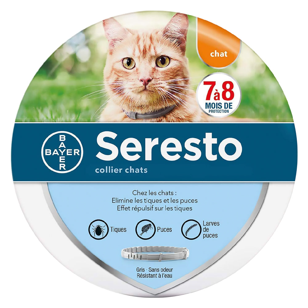 COLLIER ANTI-PARASITAIRE 'SERESTO' pour chiens de plus de 8 kg - 70 cm