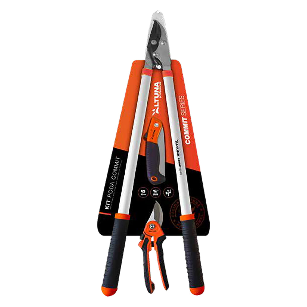Sécateur de force à enclume avec ciseaux et scie « KIT1 », lot de 3 pièces