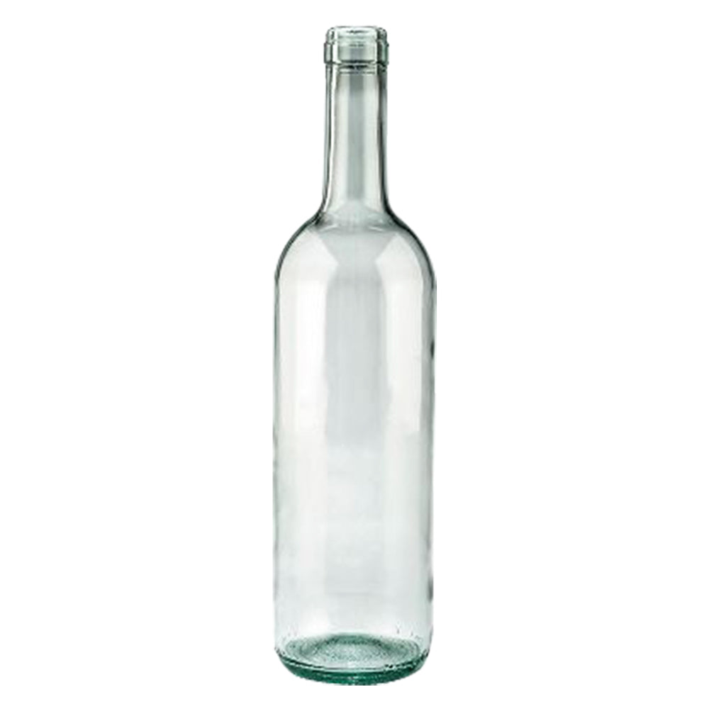 BOUTEILLE EN VERRE TYPE « BORDELAISE » 750 ml – couleur demi-blanc