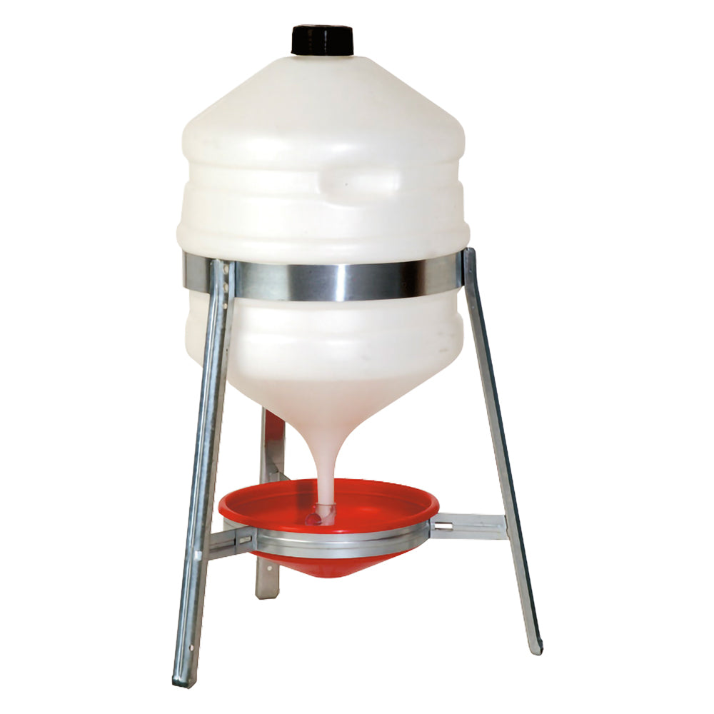 TRÄNKE MIT BEHÄLTER FÜR HÜHNER 'SATURNO' cm 45x71 H - 30 l
