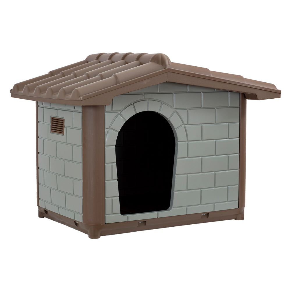 HUNDEHÜTTE MIT SCHRÄGEM DACH 'CLASSIC ECO' groß - 99 x 70 x H. 75 cm