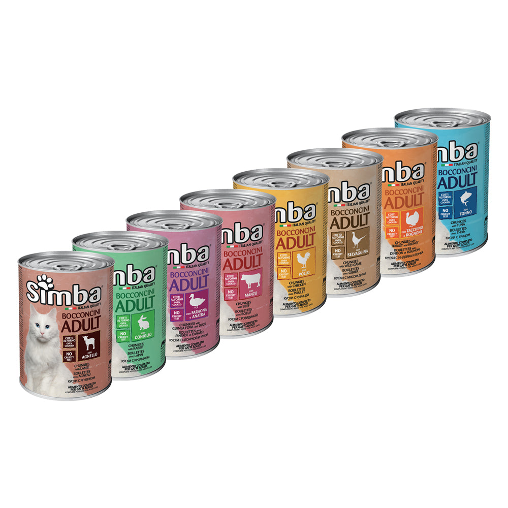 BOUCHÉES POUR CHATS 'SIMBA' dinde et rognons - 415 g