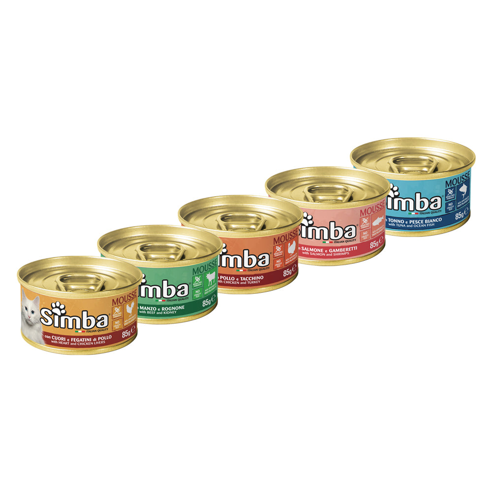 KATZENFUTTER "MOUSSE" Hähnchenherzen und -leber - 85 g