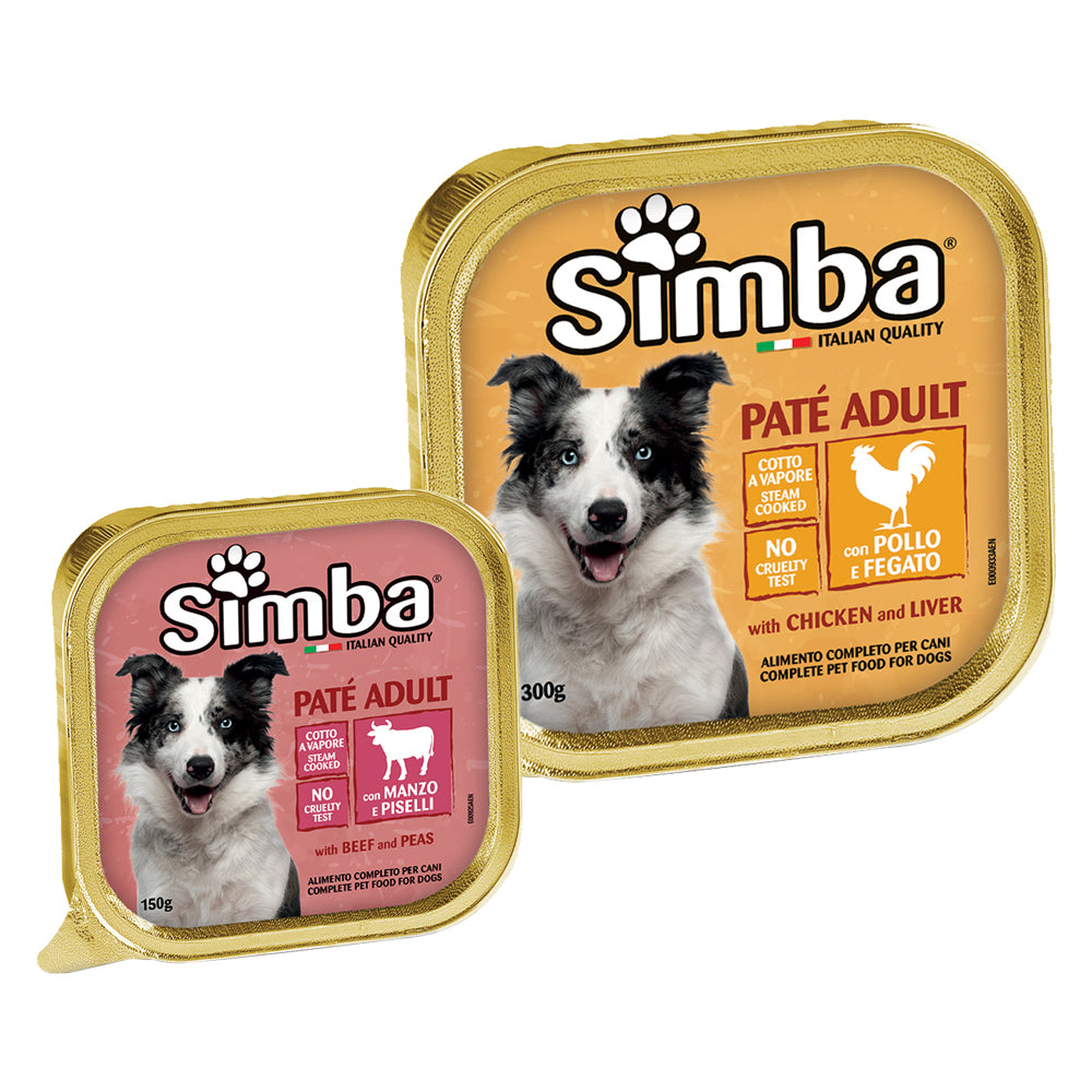 ALIMENTO PER CANI 'PATE' ADULT' pollo e fegato - gr 150