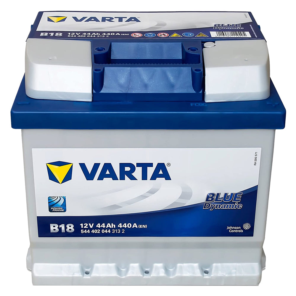 BATTERIE DE VOITURE « VARTA BLUE » « B18 » - 44 Ah dr. / 207 x 175 x 175 mm