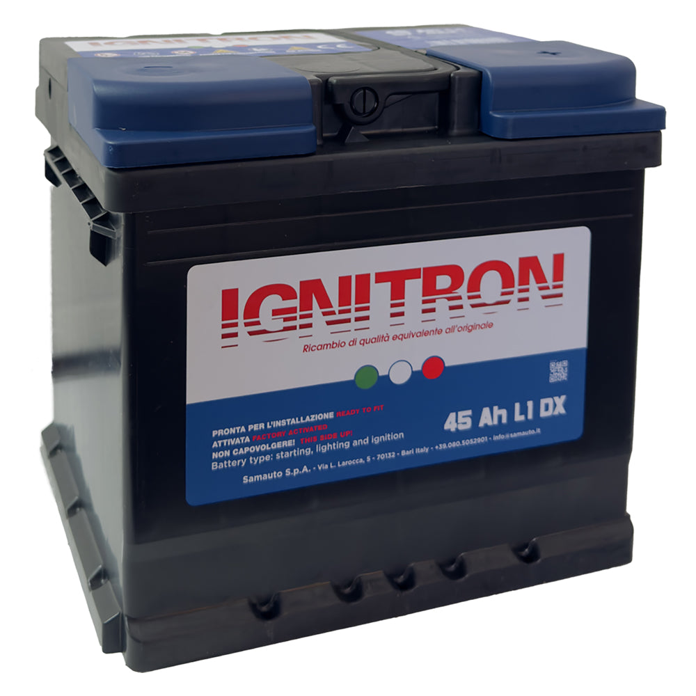 BATTERIA PER AUTO 'IGNITRON TRADITIONAL' 55 AH - mm 207 x 175 x 190