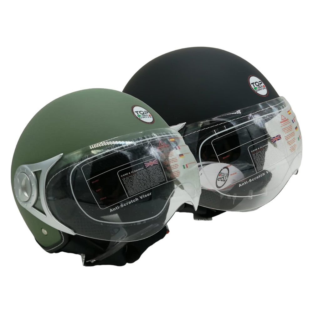 Motorradhelm 'SIRIO MATT' grün - Gr. L