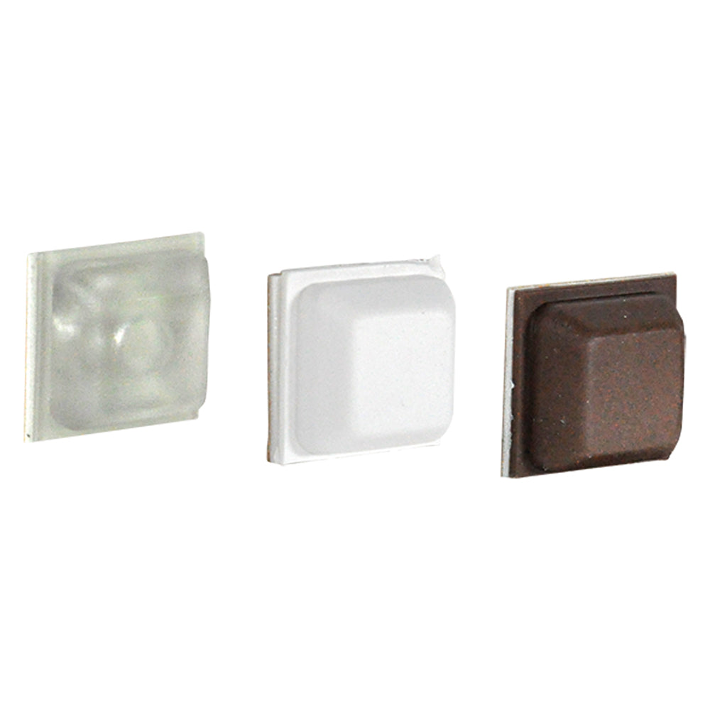 STOßFÄNGER 15 x 15 x 6 mm – 8 Stück, weiß