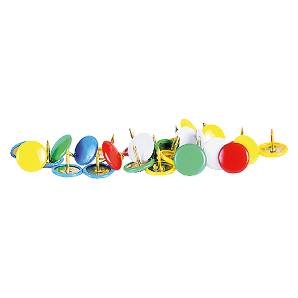 PUNAISE DE DESSIN coul. assorties - 70 p.